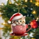 thumbnail image 4 of Adornos navideños, regalos navideños, adornos para árbol de Navidad, adornos navideños de acrílico 2D, colgantes para árbol de Navidad, fiestas, coches, decoración del hogar, adornos navideños de acrí, 4 of 5