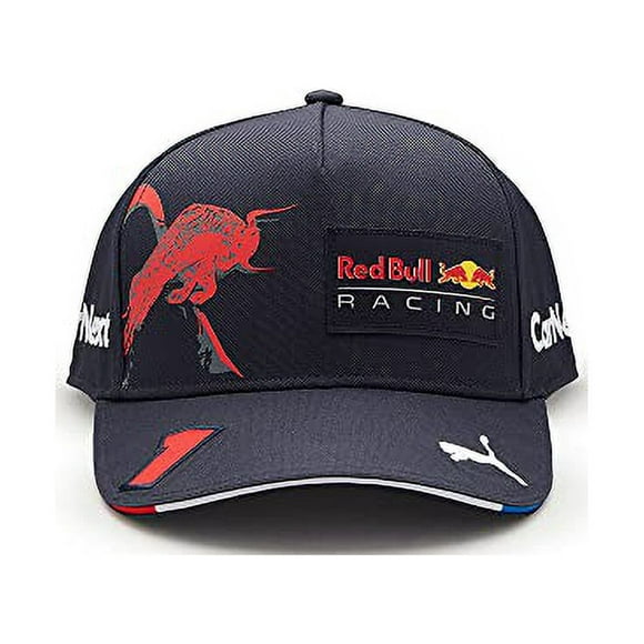 Red Bull Racing - Produit Officiel de la Formule 1 - Casquette Maxi Verstappen 2022 - Unisexe - Bleu Marine - Taille Unique