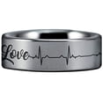 thumbnail image 3 of Loveline Tungsten Carbide Ring, 3 of 7