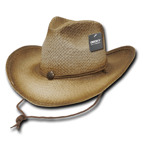 Cowboy Hats Hat - DECKY Original Paper Woven Light Weight Cowboy Hats Hat Men Mens Glazed