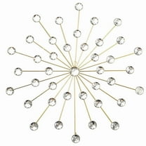 Wall Decor Bling 3D,Wall Art Hanging Rhinestone Decor,Home Decorative for Living Room, Home, Bedroom,Kitchen,C,1 * Pendent,Gold-White