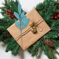 thumbnail image 5 of 20Pcs Christmas Glitter Leaves Bay Leaves Spray,13.1In Blue Winter Floral Stems for Christmas Tree,Artificial Christmas Spray Picks for Tree,Wreath,Holiday Decor, 5 of 6