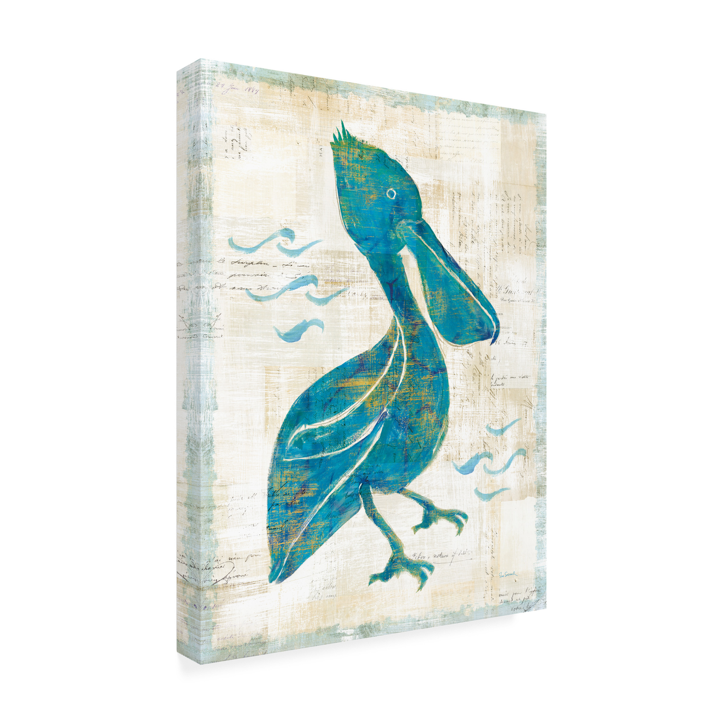 Trademark Fine Art 'On the Waves V' Canvas Art by Sue Schlabach