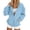 Blue, variant on Erwazi Sweatshirt for Women Hooded Zip Up Long Sleeveet Fall Winter Loose Trendy Casual Tops with Pock