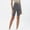 #0400-Gray, variant on Womens High Waist Yoga Capri Pants Butt Lifting Elastic Solid Slim 5/8 Length for Gym