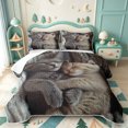 thumbnail image 2 of meiyoeat Kawaii Kitten Quilt Full,Cute Pet Animal Full Bedspread Sets,3-Piece,1 Coverlet and 2 Pillowcases, 2 of 7