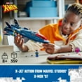 thumbnail image 5 of LEGO Marvel X-Men X-Jet Toy Plane Model Building Kit, Disney Plus Inspired X-Men Building Toy for Kids with 4 Marvel Minifigures, Gift for Marvel Fans, Boys and Girls Ages 8 and Up, 76281, 5 of 9