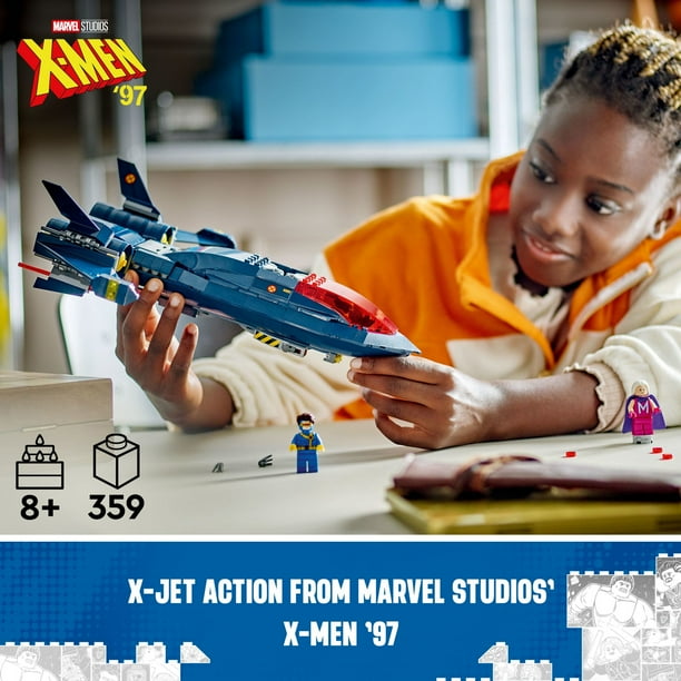 LEGO Marvel X-Men X-Jet Toy Plane Model Building Kit, Disney Plus