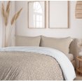 thumbnail image 6 of Ambesonne Stones Duvet Cover Set, Neutral Irregular Pebbles, 2-Calking, Warm Taupe and Eggshell, 6 of 7