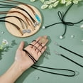 thumbnail image 4 of 1 Box 8Pcs 8 Style Faux Suede & Nylon Cord Lariat Necklaces Set Heart & Feather Alloy Charms Adjustable Necklaces for Women Mixed Color 40.94~67.56 inch(104~171.6cm) 1pc/style, 4 of 7