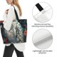 thumbnail image 3 of Easygdp Moon Flower White Owl Bolsas Tote para Mujer, Bolsos de Hombro para Viaje, Bolsos de Mano de Gran Capacidad para Compras y Trabajo, 3 of 8