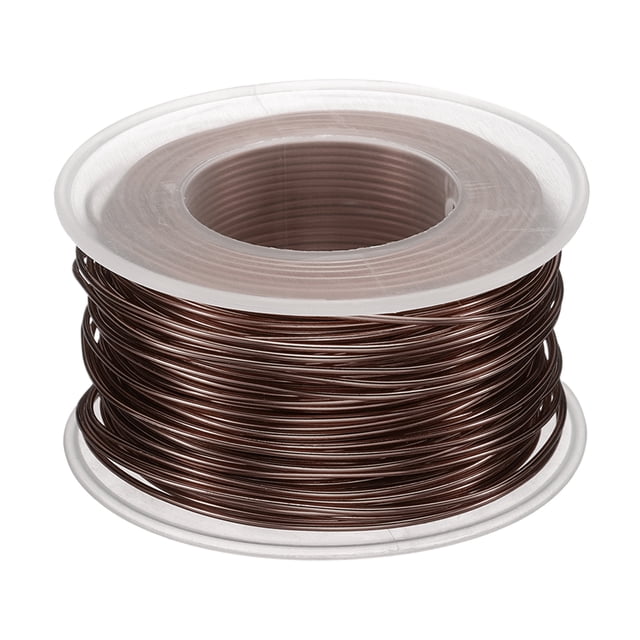 Alambre para Bonsái Uxcell de Aluminio Anodizado, Rollo de Alambre de Entrenamiento de 1mm de Calibre, 30m de Longitud, Alambre Flexible para Bonsái en el Jardín