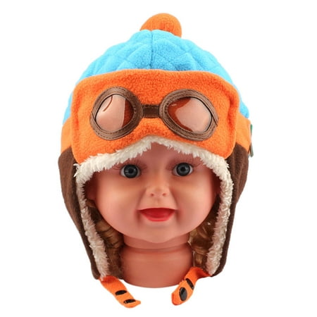 

Warm Cap Boys Earflap Pilot Hat Crochet Winter Hats Baby Care