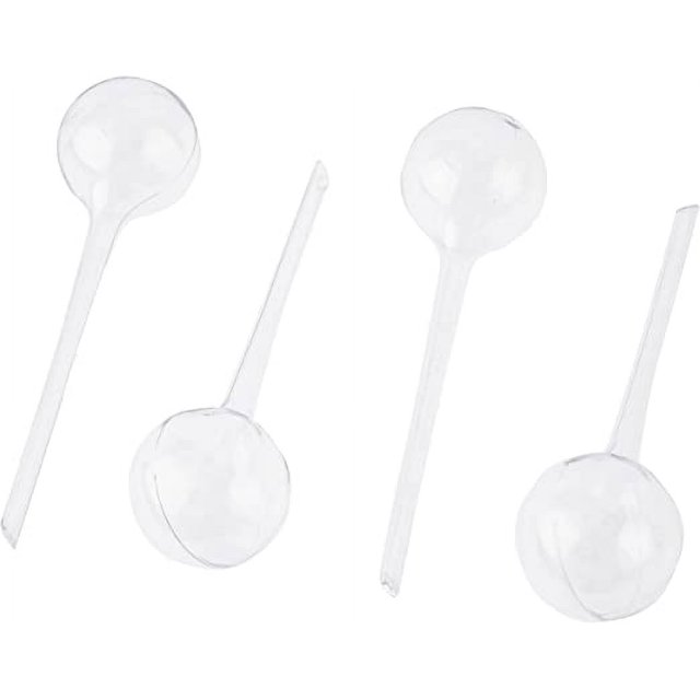Juego de 4 bolas para sistema de riego de doble semana, retráctiles, plástico PVC transparente, 8 cm