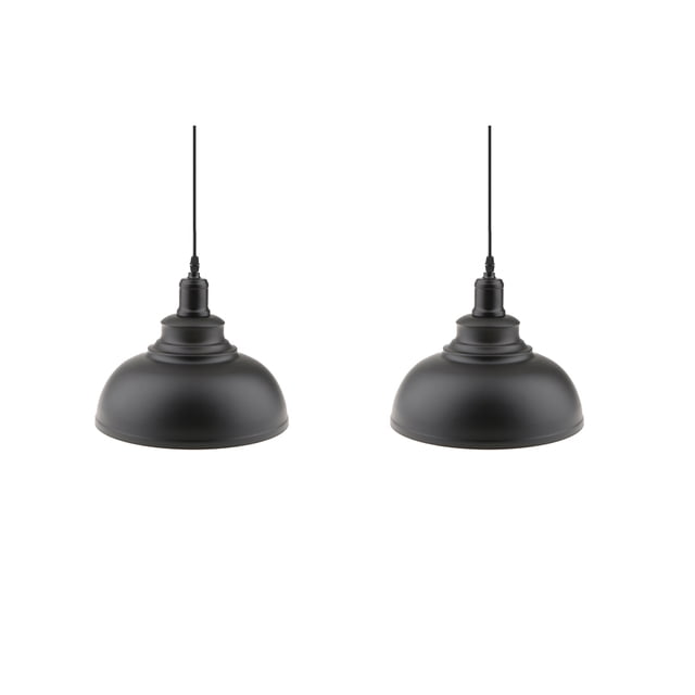 Pantalla de 2 Piezas para Lámpara de tejado Lámpara Colgante Lámpara Colgante, Negro / Bronce / Plata / Negro - con lámpara Fernando Chandelier Shade