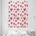 thumbnail image 1 of Love Tapestry, Hand Written I Love You Phrases Sketchy Heart Symbols Valentines Day Inspiration, Wall Hanging for Bedroom Living Room Dorm Decor, 60W X 80L Inches, Red Black White, by Ambesonne, 1 of 2