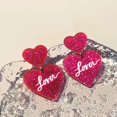 thumbnail image 6 of Cute Love Heart Drop Dangle Earrings Acrylic Lover Double Hearts Dangling Earring for Women, 6 of 6
