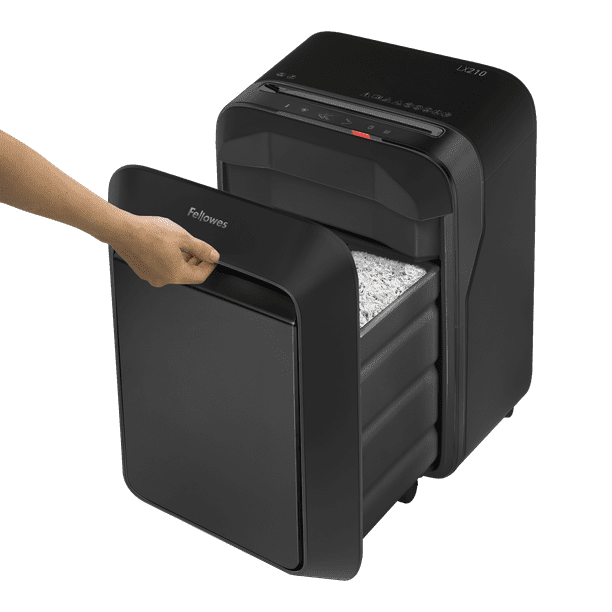 Fellowes Powershred LX210 Microcut Paper Shredder, Black