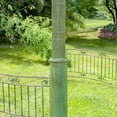 thumbnail image 4 of 13.8ft. Tall Ornate Round Iron Garden Gazebo in Antique Green "Medellín 1972", 4 of 7
