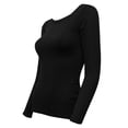 thumbnail image 3 of LAVRA Women's Soft Casual Crew Neck Long Sleeve Shirt, 3 of 6