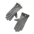 thumbnail image 2 of Yesbay Women Gloves Touch Screen Windproof Warm Gloves Thermal Knitted Gloves with Fluffy Fur Trim, 2 of 8