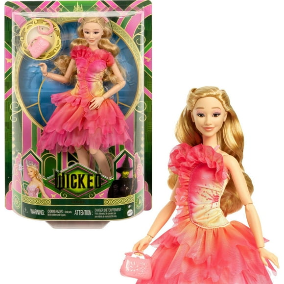 Universal Pictures Wicked Glinda Fashion Doll & Accessories with Blonde Hair, Possibility & Removable Ballroom Look, Ages 4Y+