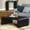 Noir, variant on Arcata Coffee Table (46in / 1140mm), Cerused White