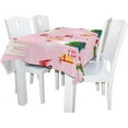 thumbnail image 3 of GZHJMY Christmas Flamingo with Llama Rectangle Tablecloth for Kitchen Dining Room Party Table Cover Home Decor 60"(W) x 108"(L), 3 of 7