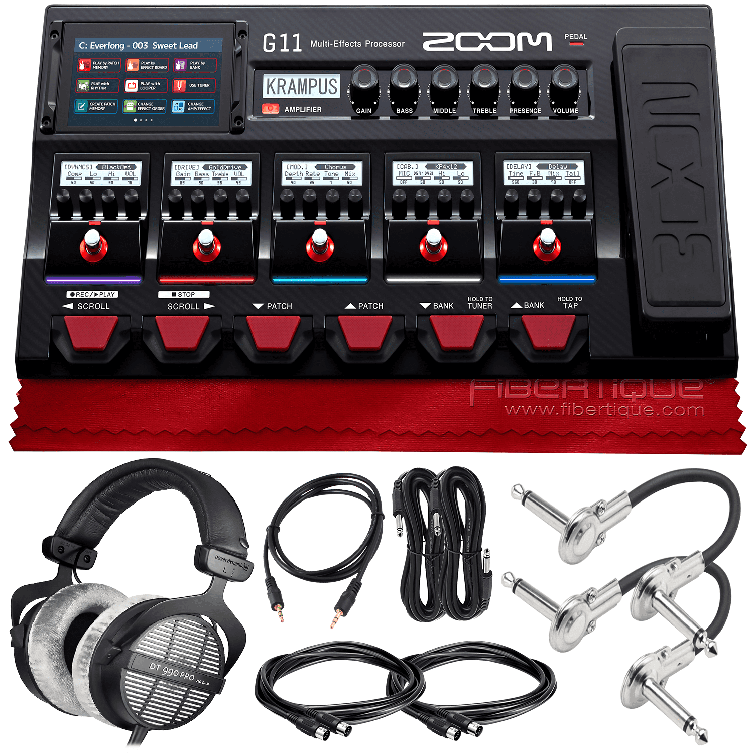 ZOOM G11 Multi-Effects Processor for Guitarists with Beyerdynamic