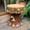 Brown + Resin + Art Deco, variant on Sfirey 12.6" Resin Rabbit Garden Stool, Round Tree Stump Accent Chair for Patio and Indoor