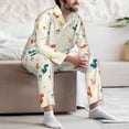 thumbnail image 7 of Sikiie colorful Squirrel Nuts Mens Pajama Set, Soft Warm Long Sleeve Sleepwear, Cozy Button-Down Pjs for Men-Medium, 7 of 7