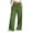 ZIGreen, variant on Kelon Women's Elastic Waist Linen Pants High Waisted Wide Leg with Pockets Breathable Loose Fit Casual Summer Beach