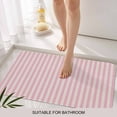 thumbnail image 3 of Pink Striped Door Mat&nbsp;Indoor Outdoor Entrance, Non Slip Rug for Kitchen Bathroom Entryway Rug, Modern Simple Farmhouse Beige Vintage Washable Doormat Floor Mat for Office Home Decor 24x36 Inch, 3 of 8
