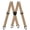 Khaki, variant on Hidden Suspenders for Men X Back Adjustable Elastic Men's Suspenders Under Clothes with 4 Snap Loop
