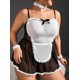 thumbnail image 4 of Zhuge Conjunto de Traje de mucama 5 Piezas, Disfraz de Criada Sexy Talla Grande para Mujer, Lencería Erótica de Alta Calidad para Ocasiones Íntimas, Talla XL, 4 of 5