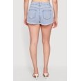 thumbnail image 4 of Women's WAX Acid Wash Denim Frayed Fixed Cuff Shorts, 4 of 4