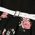 thumbnail image 6 of IBTOM CASTLE Women's 1950s Vintage Wedding Audrey Hepburn Style Cocktail Swing Dresses for Evening Prom Tea Party Clothes 3XL Black & Flower, 6 of 8