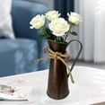 thumbnail image 3 of Galvanized Metal Pitcher Vase Vintage Watering Can Flower Holder Shabby Chic Decor for Home Table Mantel Shelf Centerpiece, 3 of 5