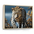 thumbnail image 2 of Designart "The Graceful Beauty of a Sleek Leopard" Animals Floater Framed Wall Decor, 2 of 7