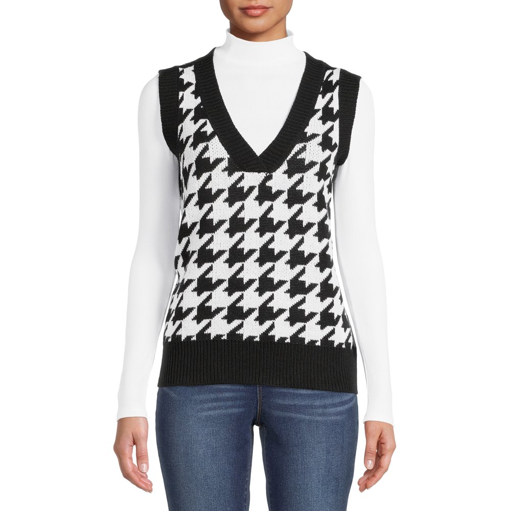 Liv & Lottie Juniors' Oversized Knit Sweater Vest