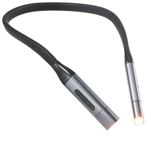 Lampe de Lecture de Cou, Lampe de Livre de 3 Couleurs Menées, Lampe de Suspension de Cou Multifonctionnelle pour la Lecture, Tricoter, Camper, Réparer (USB Rechargeable/luminosité Réglable)