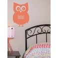 thumbnail image 2 of Owl Vinyl Decals Wall Art Stickers Children Room Décor, 23x15-inch, Coral, 2 of 4