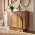 thumbnail image 6 of Dayalane 31" Modern Sideboard Buffet Cabinet with Storage, Arched 2 Doors Entryway Accent Cabinet, Natural Wooden Coffee Bar Station Credenza TV Media Console for Living Room, 6 of 10