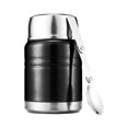 thumbnail image 1 of Shengyu 500ML Stainless Steel Bento Box Food Container Portable with Tableware Braised Beaker Black, 1 of 1