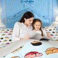 thumbnail image 4 of meiyoeat Sushi Cat Print King Size Comforter Sets,Cute Food Pattern Comforters King Size For Girl,Reversible,3Pcs,1 Comforter And 2 Pillowcases, 4 of 7