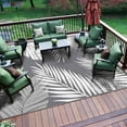 DEORAB Outdoor Rugs for Patio Clearance, Waterproof Plastic Mat, Rv