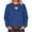 Blue, variant on T-Shirt Short Sleeve Womens Oversized Sweatshirt Heart Cut out Crewneck Pullover Tops Solid Color Loose Fitting Long Sleeve Hoodless Sweatshirts Gray L