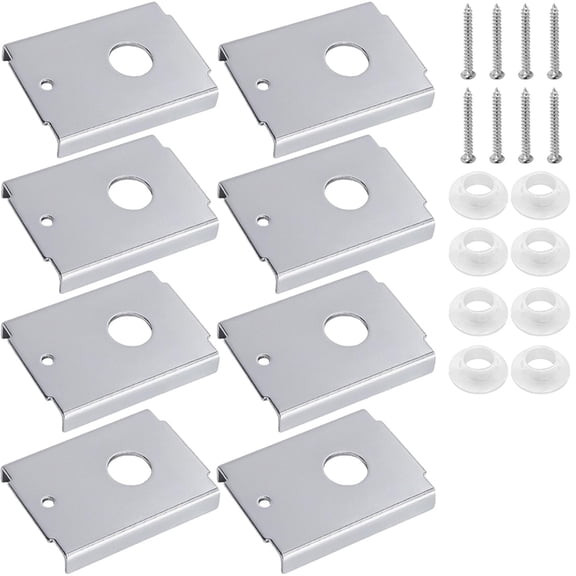 8 Pcs N7192 Bi-Fold Door Repair Bracket,Bifold Door Repair Kit Fit for 1-3/8 in,for Folding Pocket Accordion Barn Doors