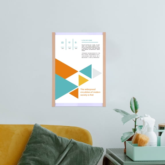 ELAYARD Frameless Wood Poster Hanger Magnetic Display Frame for Home Wall Decoration