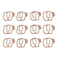 thumbnail image 4 of 12pcs Mini Trombone Éléphant Forme Signet Papeterie Fournitures pour Cadeau de Bureau Scolaire, 4 of 8